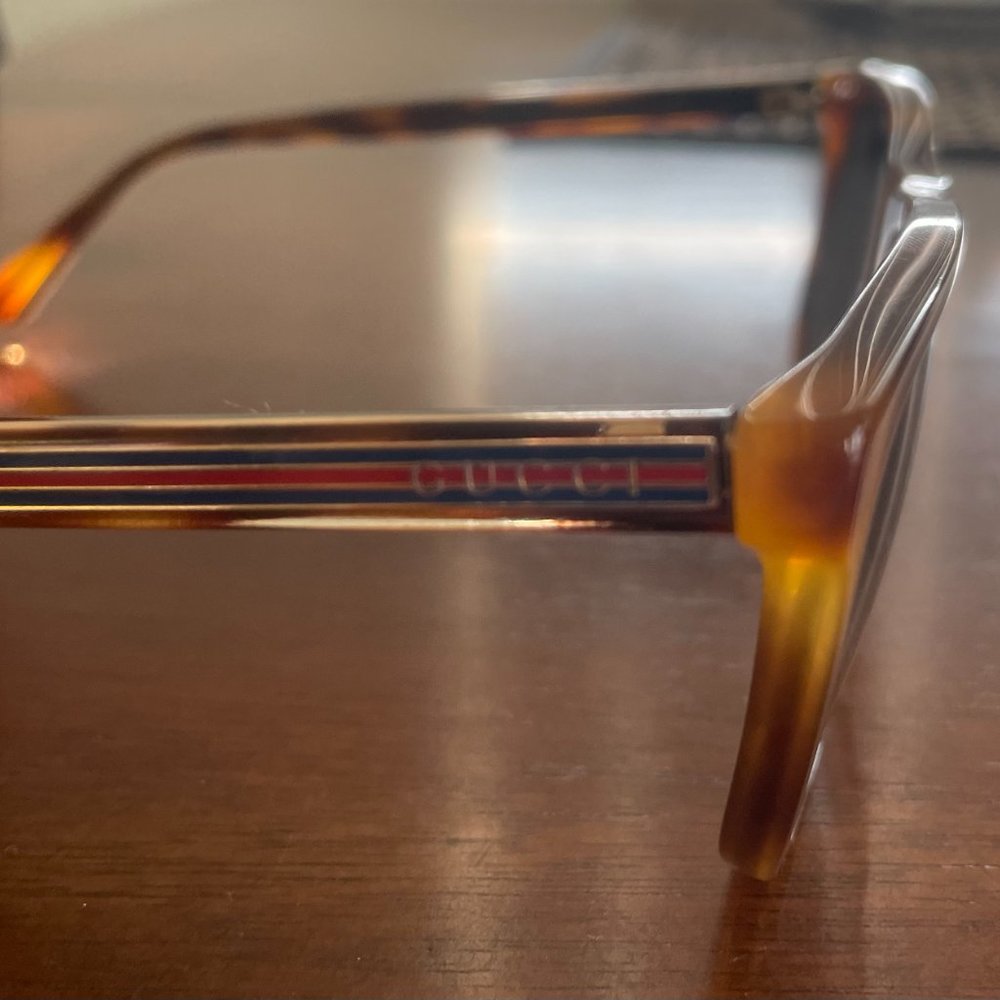 GUCCI GG0381SN 009 Havana Squared 57 mm Men's Sunglasses